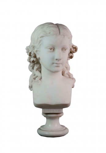 Antonio Giovanni Lanzirotti (1839-1911) Marble Bust
