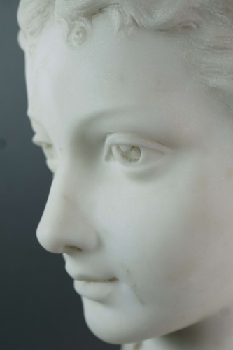 Antiquités - Antonio Giovanni Lanzirotti (1839-1911) Buste en Marbre