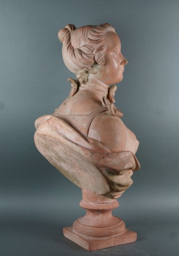 Buste de Dame en terre cuite  du 18e siècle - Antichità San Felice
