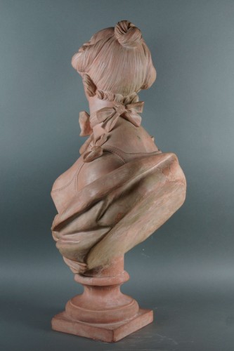 Buste de Dame en terre cuite  du 18e siècle - Transition