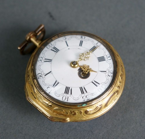 Jas Shearwood, London - Montre de poche émaillé et doré 1789 - Antichità San Felice