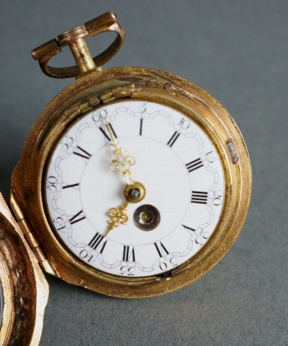 Jas Shearwood, London - Montre de poche émaillé et doré 1789 - Louis XVI