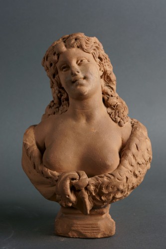 Sculpture Sculpture en Terre cuite - Faune et Faunesse - Antonio Giovanni Lanzirotti (1839-1911)