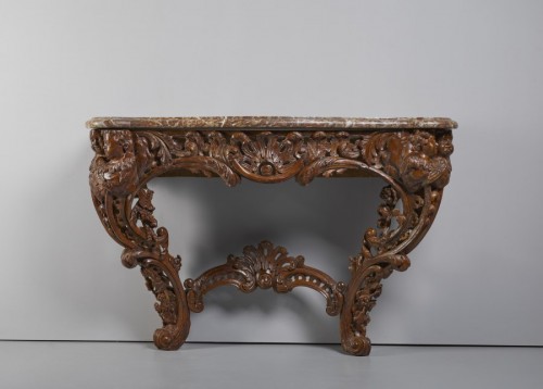 Mobilier Console - Console Louis XV en chêne