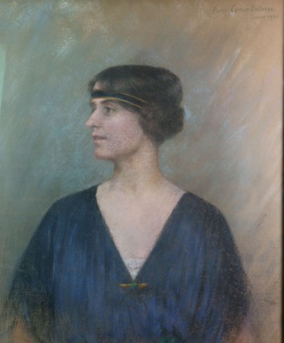 Pierre Carrier-Belleuse (1851-1931) Portrait de Vedette daté 1921