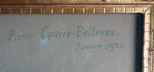 Tableaux et dessins Dessin, Aquarelle & Pastel - Pierre Carrier-Belleuse (1851-1931) Portrait de Vedette daté 1921