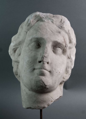  - Tête en marbre d'Alexandre le Grand 18e siècle