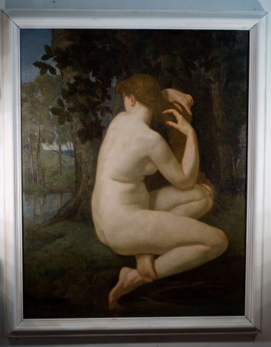 Tableaux et dessins Tableaux XIXe siècle - Louis Dauvergne (1828-1899) Femme nue