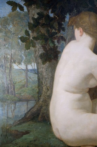 Louis Dauvergne (1828-1899) Femme nue - Antichità San Felice