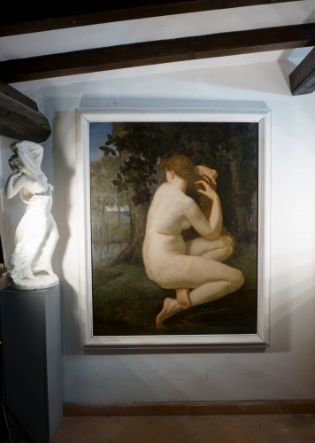 XIXe siècle - Louis Dauvergne (1828-1899) Femme nue