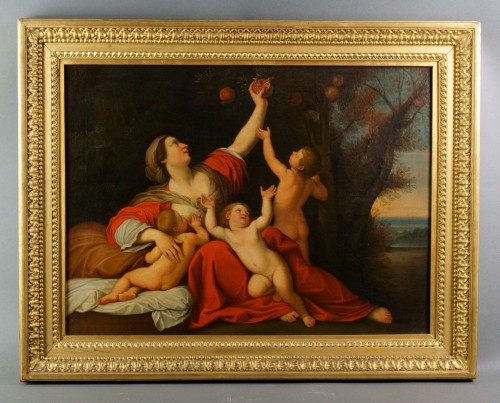 Allegory of Fertility, after Francesco Albani - Paintings & Drawings Style Louis XV