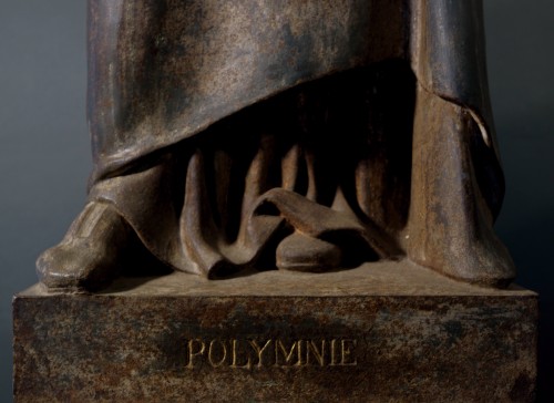 Antiquités - Tusey Foundry Cast Iron Polymnia Sculpture