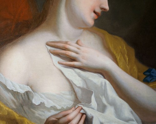 Tableaux et dessins Tableaux XVIIIe siècle - Ignazio Stern (1679-1748) Portrait de Dame à sa toilette