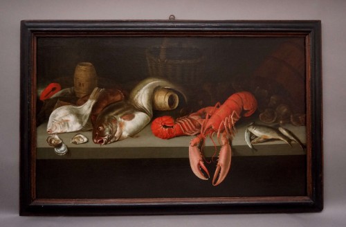 17th century - Alexander Adriaenssen (1587-1661) Still life with fish