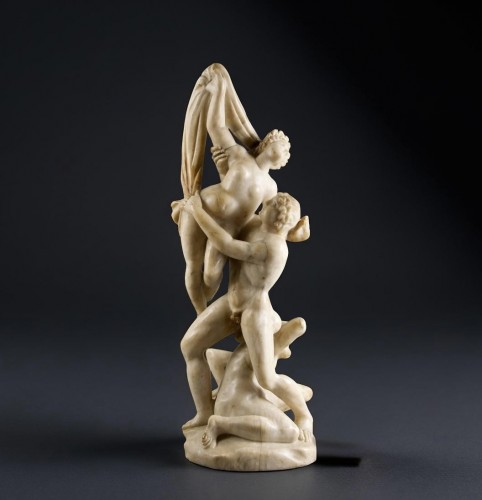 Sculpture  - 18th Volterra Alabaster The Rape of the Sabine Women