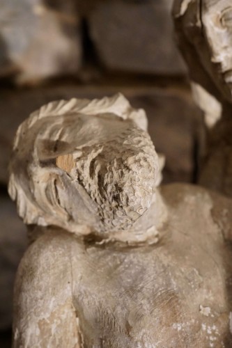 Sculpture Sculpture en Bois - Vierge de Pitié en bois de tilleul France fin du 15e