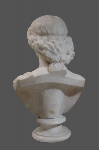 Edward William Physick (1774-1862) Asteria, buste néoclassique en marbre - Restauration - Charles X