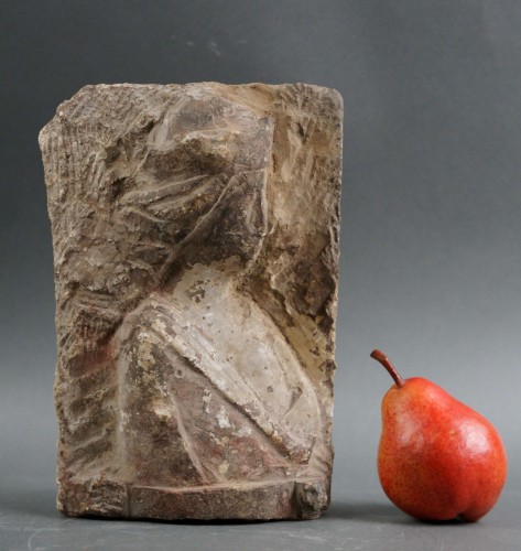 Middle age - 14th Italian Marble High Relief Profil