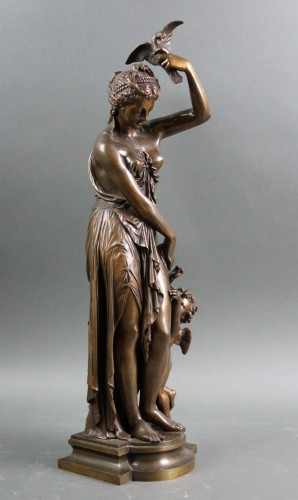 Sculpture  - Jean Bulio (1827-1911) Venus and Cupid