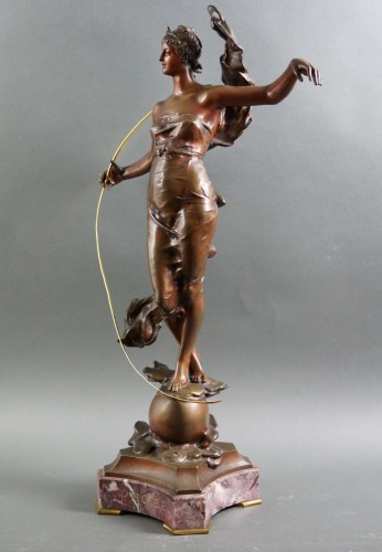 Sculpture Sculpture en Bronze - Eugène MARIOTON (1857 - 1933) - Phoebe