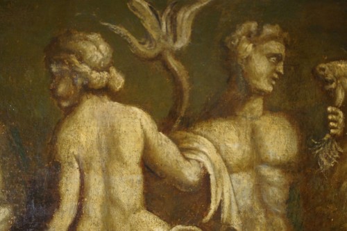 Tableaux et dessins Tableaux XVIIIe siècle - Grisaille avec Tritons et Néréides, Italie 18e siècle