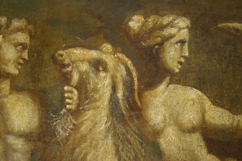Grisaille avec Tritons et Néréides, Italie 18e siècle - Antichità San Felice
