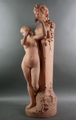 Antiquités - Domien Van Den Bossche (1854-1906)  La Bacchante