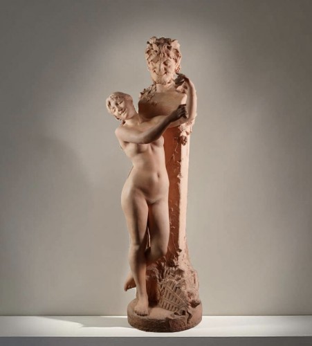 Antiquités - Domien Van Den Bossche (1854-1906) La Bacchante