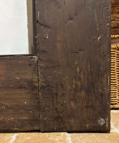 Mirrors, Trumeau  - 17th Carved Wood Frame With Guilloche Decoratio