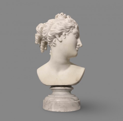Antonio Frilli (1830-1902) 19th Statuary Marble Bust Of Venus Italica - 