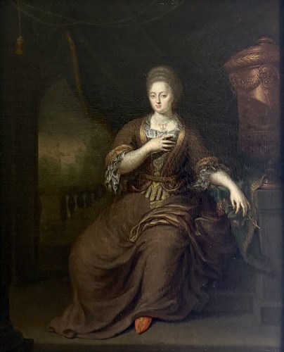 Gerard Wigmana (1673-1741) Portrait de Dame aux Bijoux