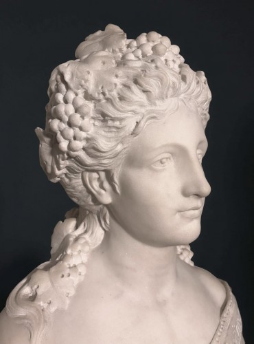 Pio Fedi (1816-1892) Marble Bust - Sculpture Style Napoléon III