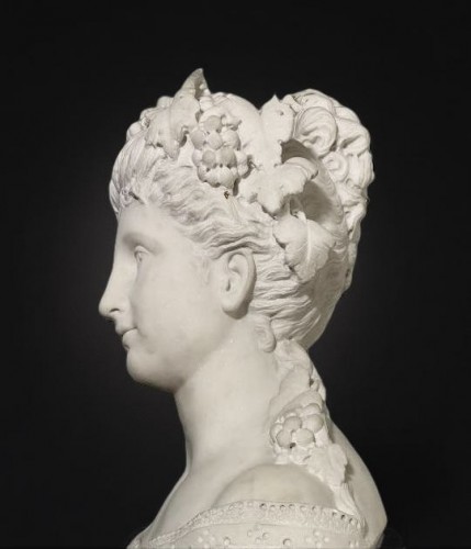 Napoléon III - Pio Fedi (1816-1892) Marble Bust