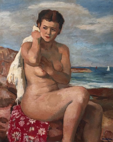 Paintings & Drawings  - Charles Kvapil (1884-1958) The Bather