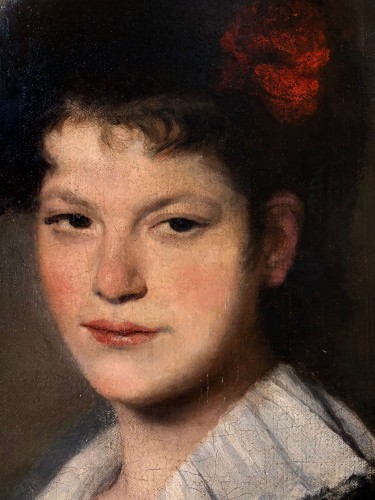 Paintings & Drawings  - Hélène Le Roy d&#039;Etiolles (1864-1939) Portrait Of A Girl 