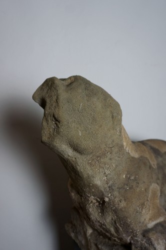 Antiquités - Pietra Serena  Greyhound 16th century Florentine sculptor