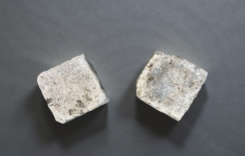 Paire de chapiteaux médiévaux en marbre, Lombardie XIIe siècle - Moyen Âge