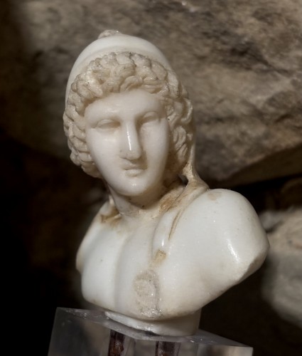 Sculpture Sculpture en Marbre - Petit Buste Maniériste d'Attis en Marbre 16e