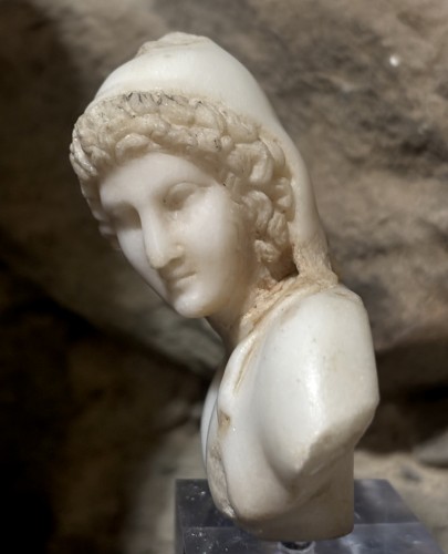 Petit Buste Maniériste d'Attis en Marbre 16e - Antichità San Felice