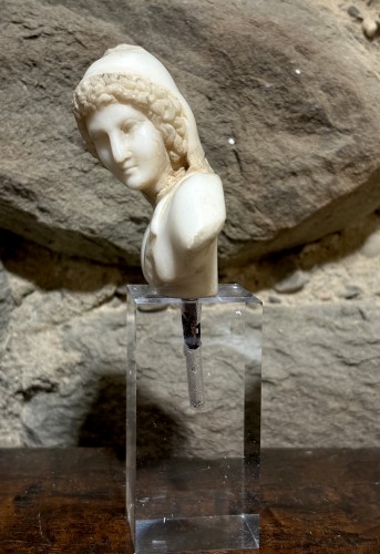 Petit Buste Maniériste d'Attis en Marbre 16e - Renaissance