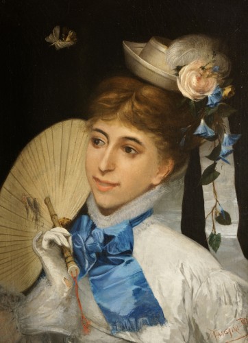 Modesto Faustini (1839-1891) “Portrait of an Elegant”