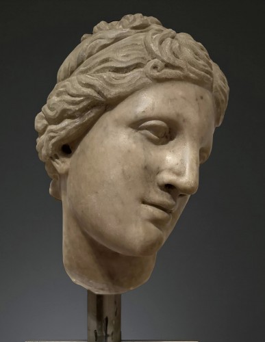 Tête en Marbre de la Vénus de Médicis XVIIe siècle - Louis XIV