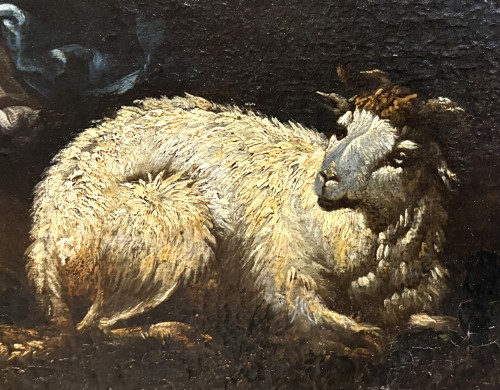 Troupeaux, attribué à Philipp Peter Roos dit Rosa da Tivoli (1657-1706) - Antichità San Felice