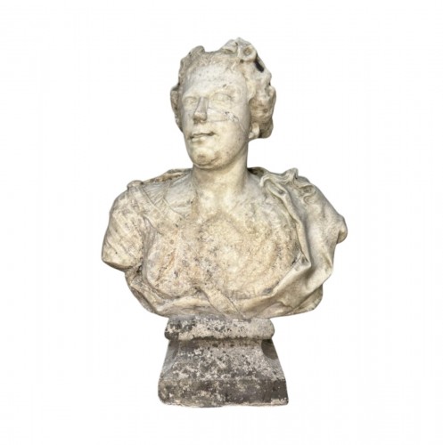 Orazio Marinali (1643-1720) Marble Bust Of Flora