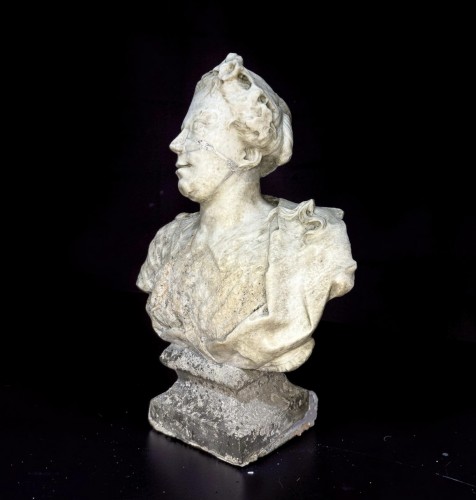 17th century - Orazio Marinali (1643-1720) Marble Bust Of Flora