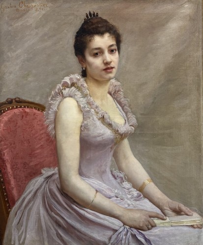 Gaston Charpentier-Bosio (1858-1923) Portrait de Jeune Fille