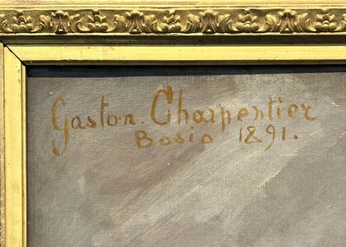 Antiquités - Gaston Charpentier-Bosio (1858-1923) Portrait de Jeune Fille