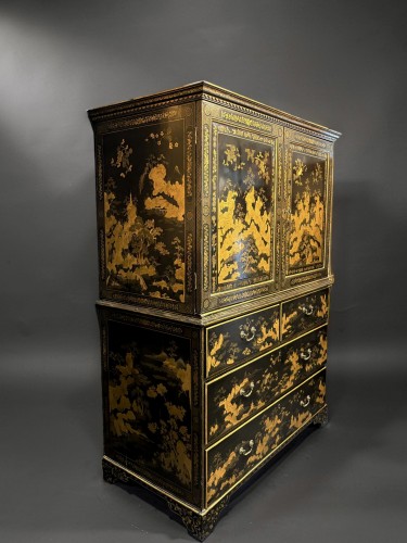 Mobilier Cabinet & Coffre - Cabinet Regency en Chinoiserie par Frederick Crace vers 1810