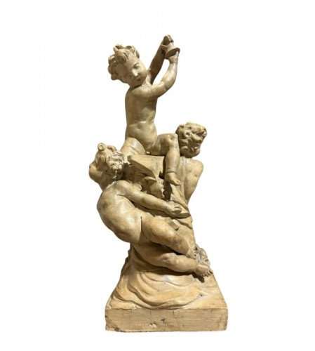 Giovanni Giuliani (1664-1744) Terracotta Model "Allegory Of Music"