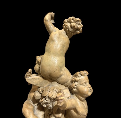 Louis XIV - Giovanni Giuliani (1664-1744) Terracotta Model "Allegory Of Music"